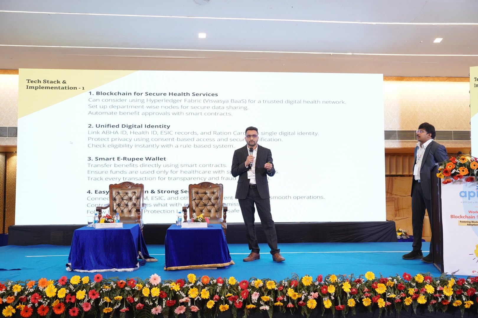 Dayal presenting Blockchain for Secure Health Services