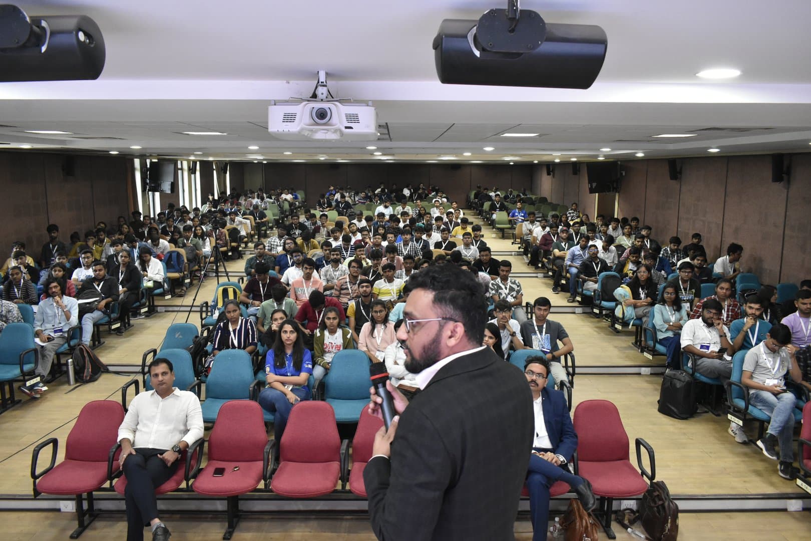 Dayal speaking to 200+ attendees